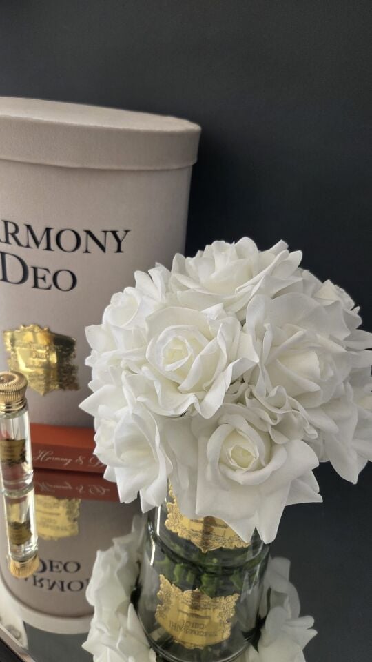 Harmony & Deo Islak Gül Oda Kokusu Beyaz 14 Güllü Kutulu Parfümlü