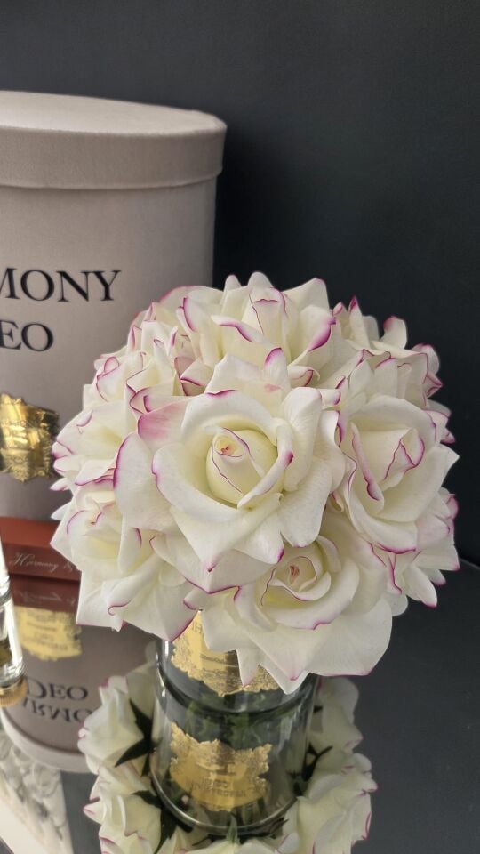 Harmony & Deo Islak Gül Oda Kokusu Pembe 14 Güllü Kutulu Parfümlü