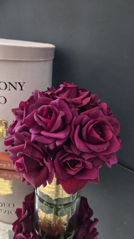 Harmony & Deo Islak Gül Oda Kokusu Bordo 14 Güllü Kutulu Parfümlü