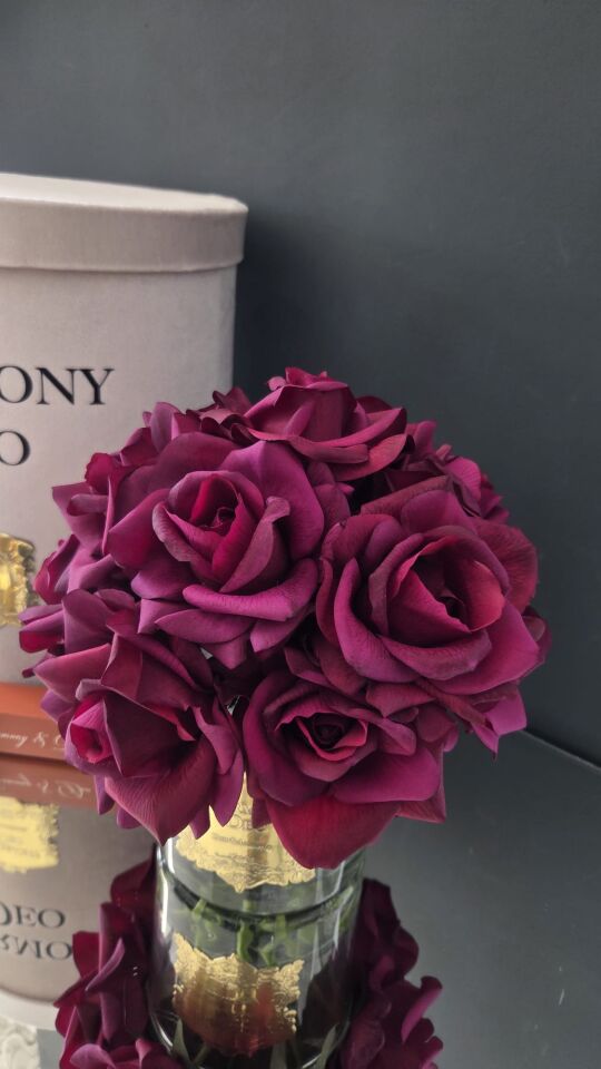 Harmony & Deo Islak Gül Oda Kokusu Bordo 14 Güllü Kutulu Parfümlü