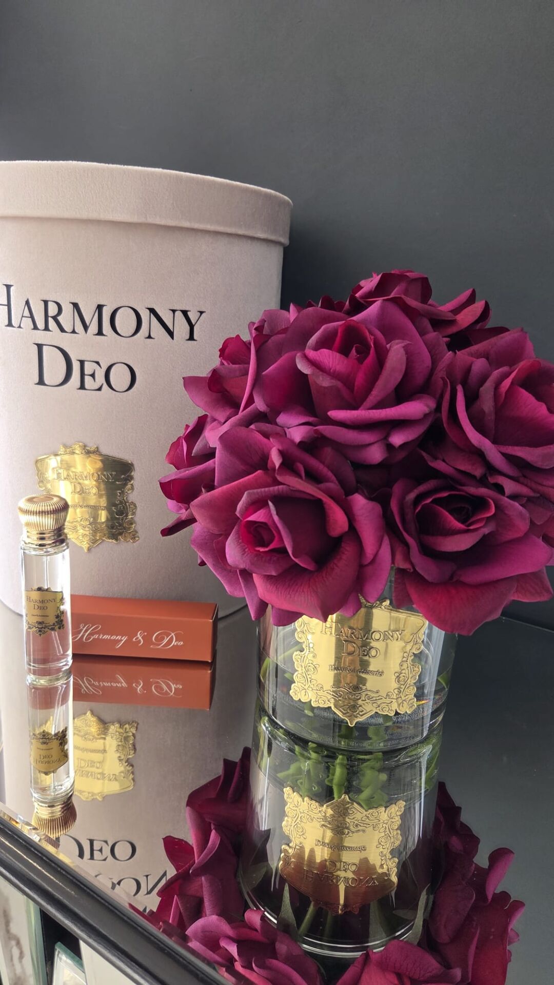 Harmony & Deo Islak Gül Oda Kokusu Bordo 14 Güllü Kutulu Parfümlü