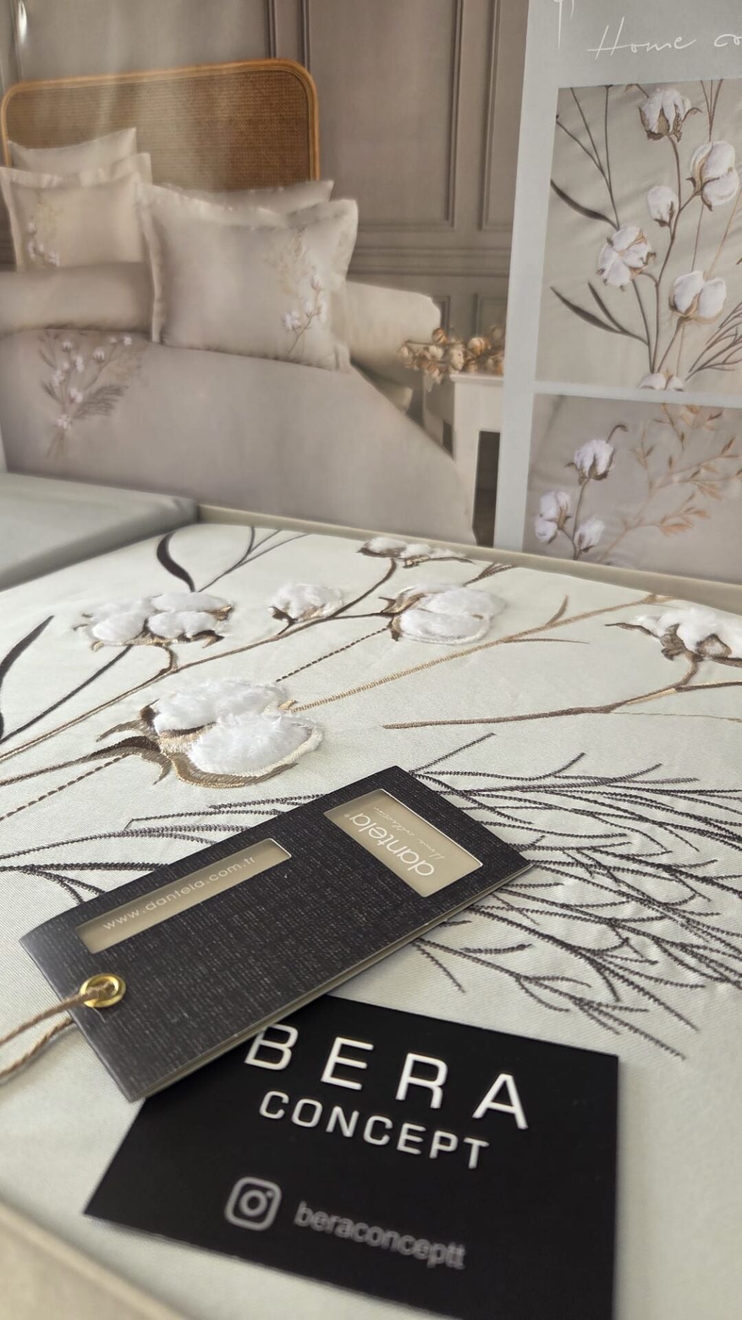 DANTELA Moneda Çift Kişilik Nakışlı Nevresim Takımı - Mint