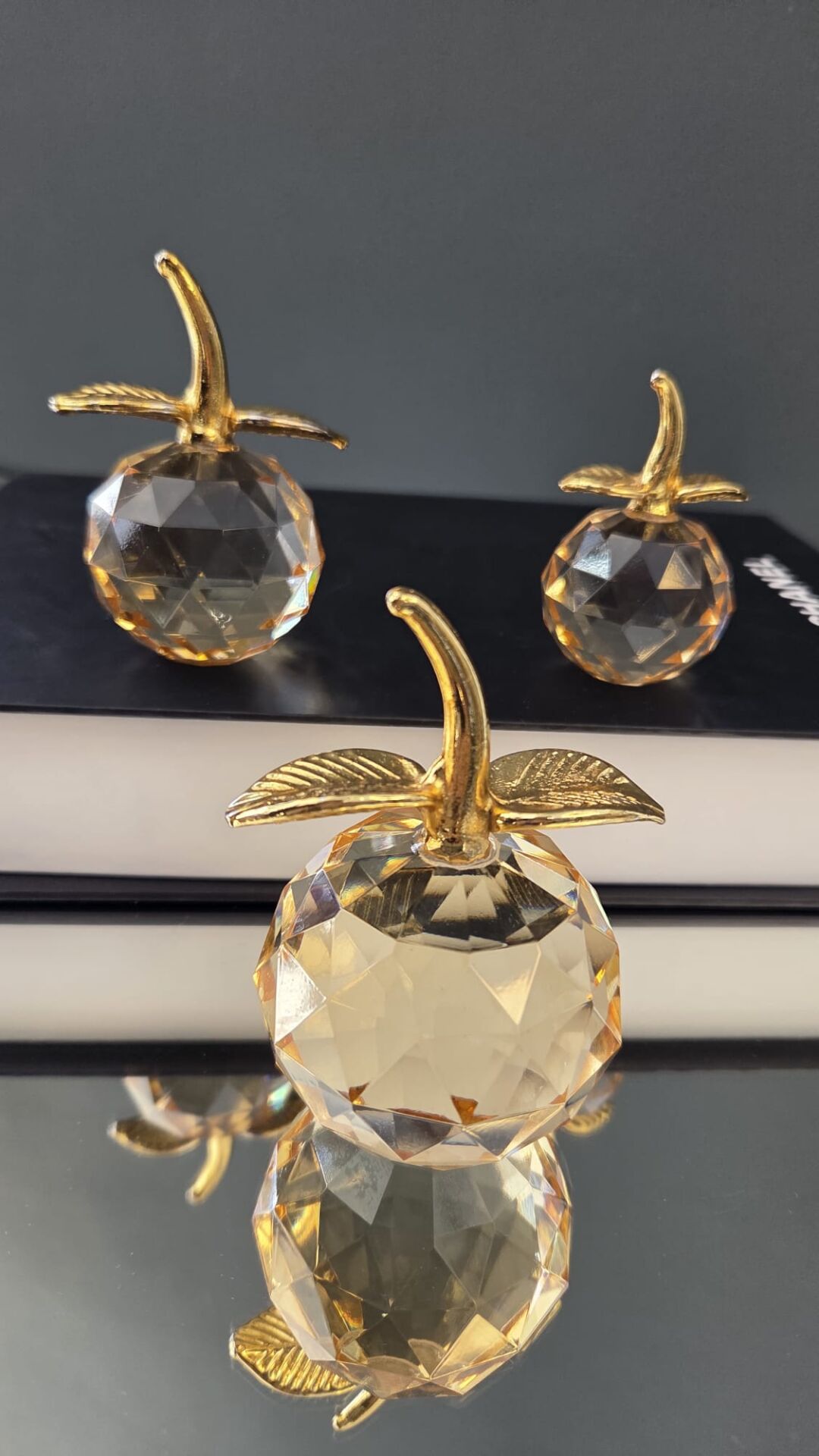 Bera Concept 3'lü Kristal Elma Obje Bal