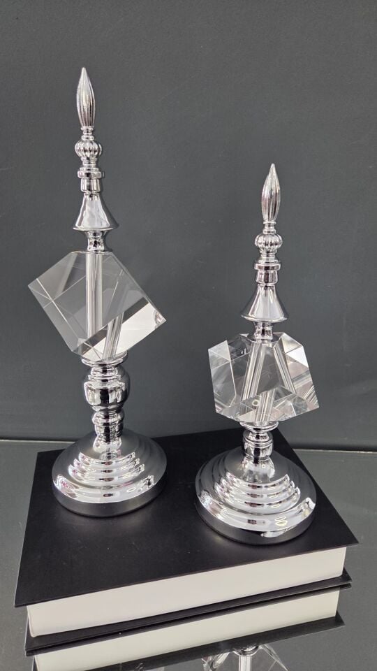 Bera 2'li Kristal Küp Alem Gümüş