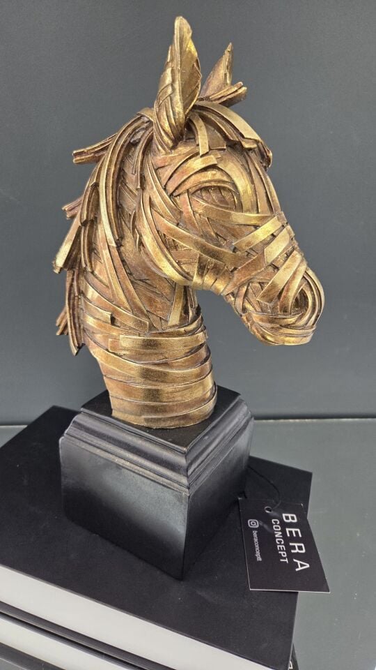 Bera At Büstü Dekoratif Obje