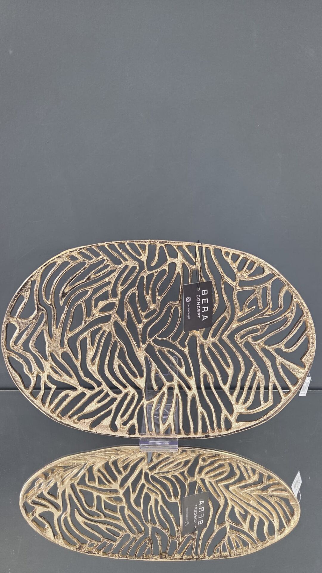 Bera İthal Gold Döküm Oval Tabak