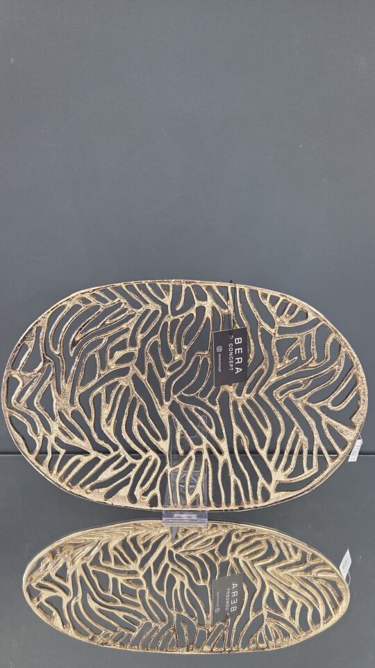 Bera İthal Gold Döküm Oval Tabak