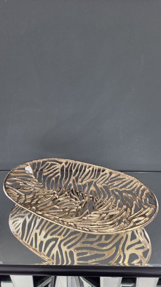 Bera İthal Gold Döküm Oval Tabak