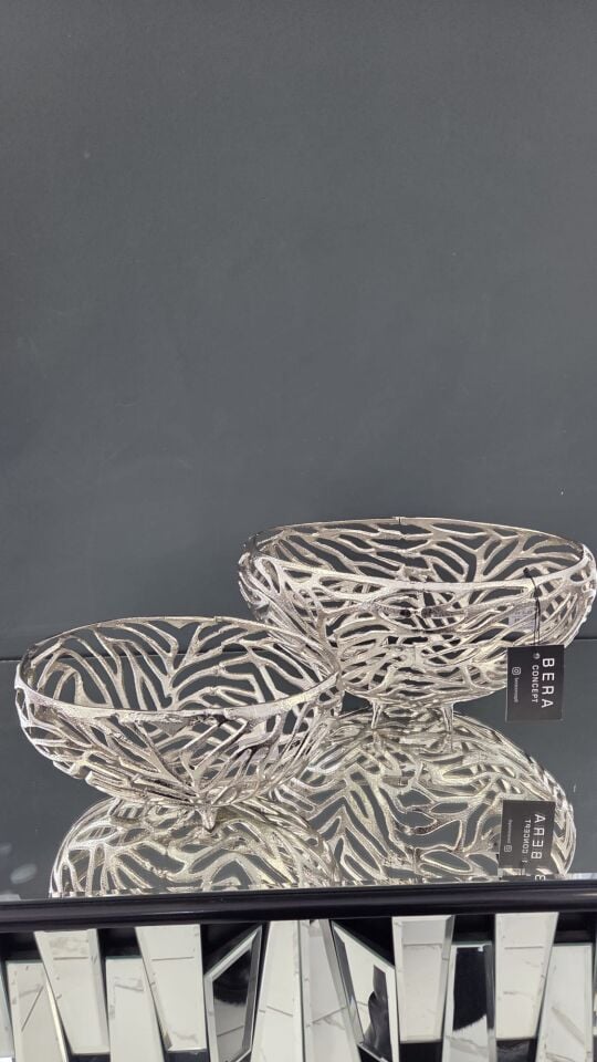 Bera İthal Gümüş  Döküm Gondol Meyvelik KÜÇÜK BOY