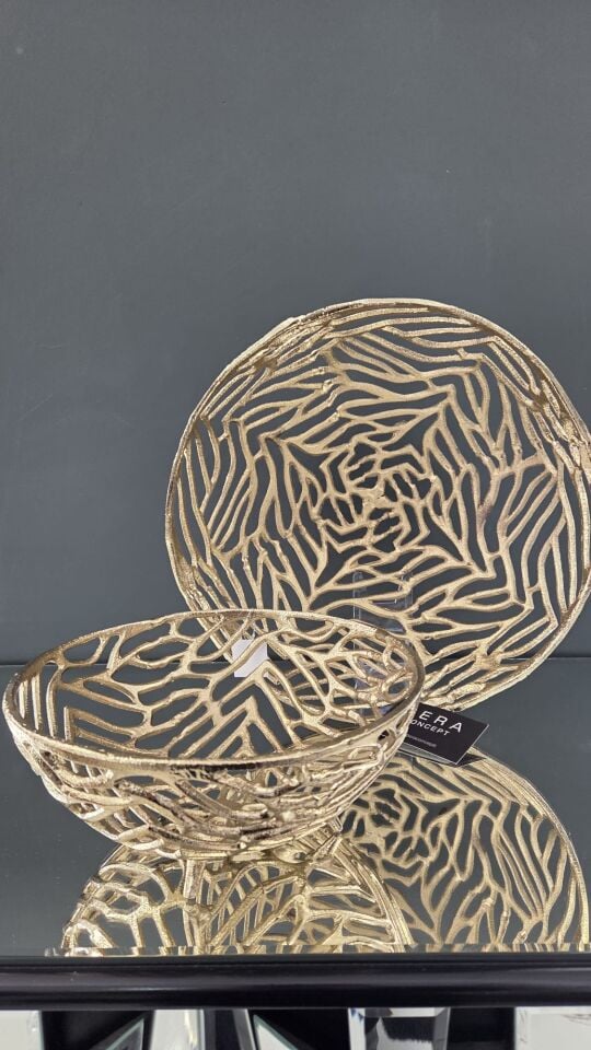 Bera İthal Gold  Döküm Yuvarlak Kase BÜYÜK BOY