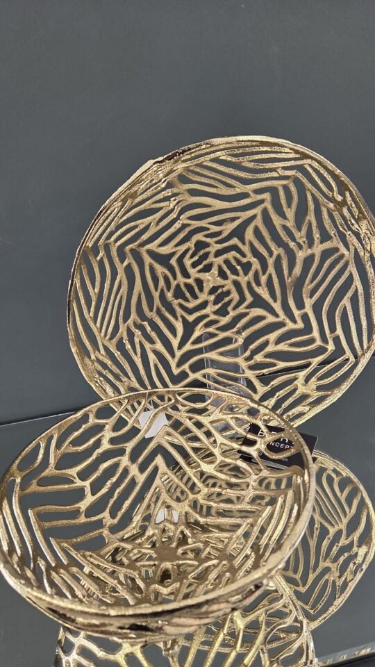 Bera İthal Gold  Döküm Yuvarlak Kase BÜYÜK BOY