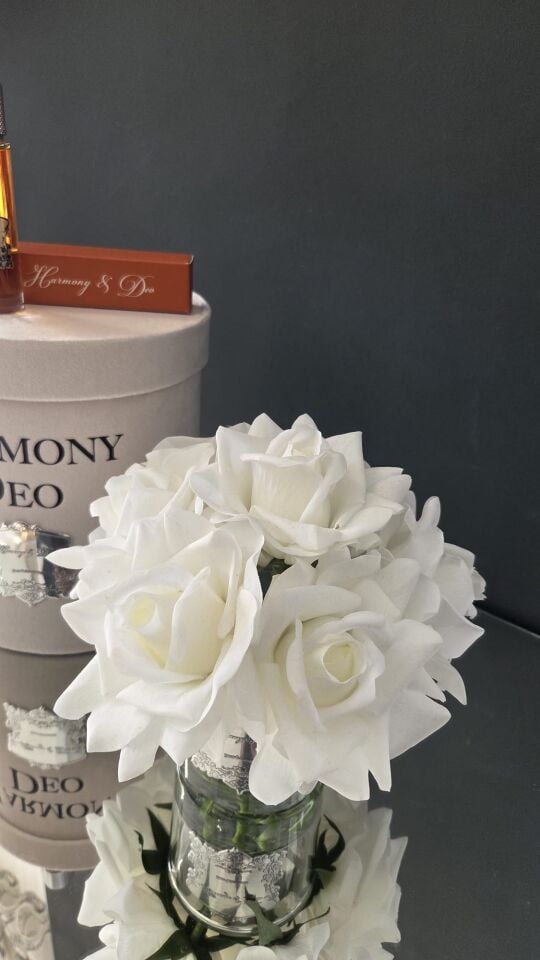 Harmony & Deo Islak Gül Oda Kokusu Beyaz 7 Güllü Kutulu Parfümlü