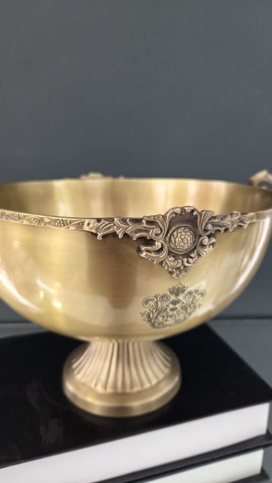 Bera Pirinç Kulplu Saksı