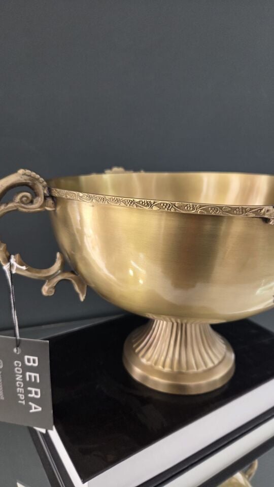 Bera Pirinç Kulplu Saksı