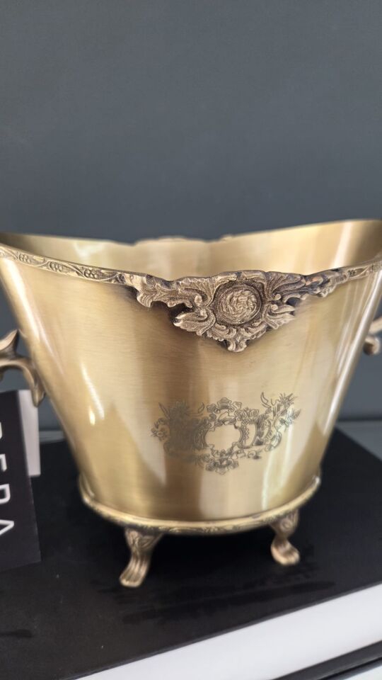 Bera Pirinç Mini Saksı