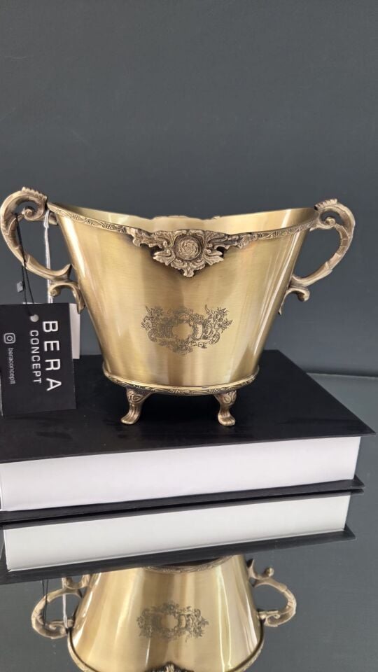 Bera Pirinç Mini Saksı