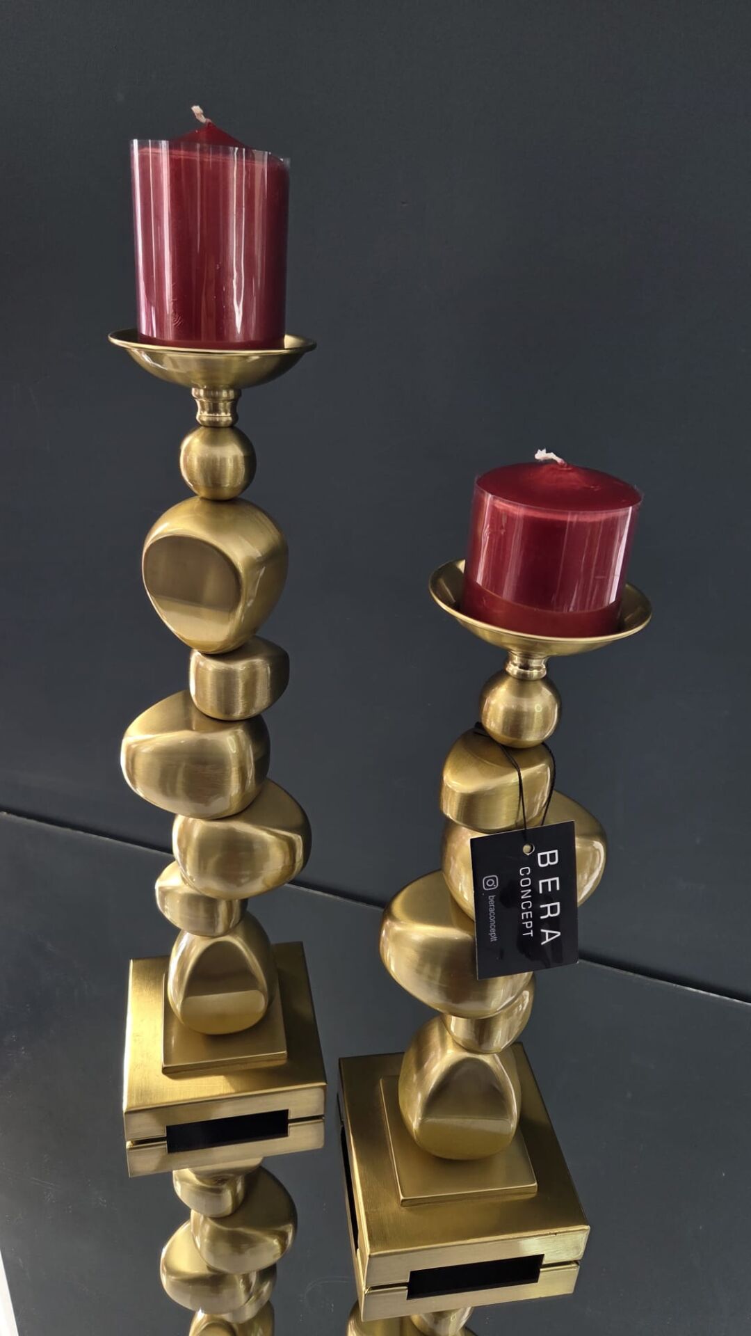 Bera 2'li Retro Lüks Şamdan