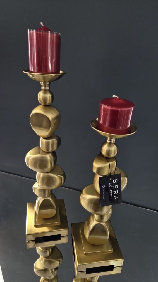 Bera 2'li Retro Lüks Şamdan