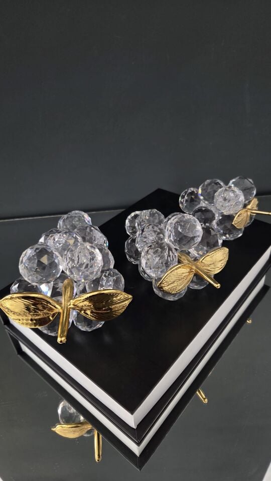 Bera 3'lü Kristal Üzüm GOLD