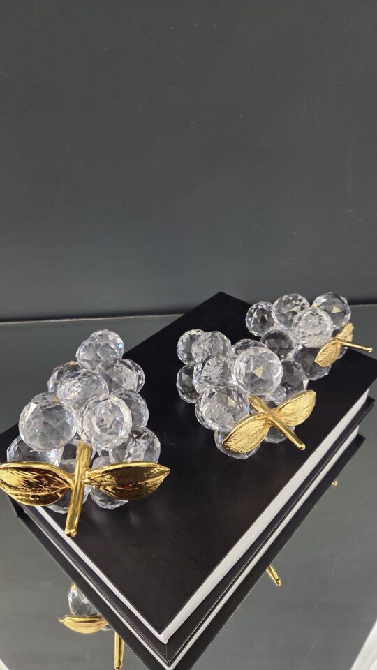 Bera 3'lü Kristal Üzüm GOLD