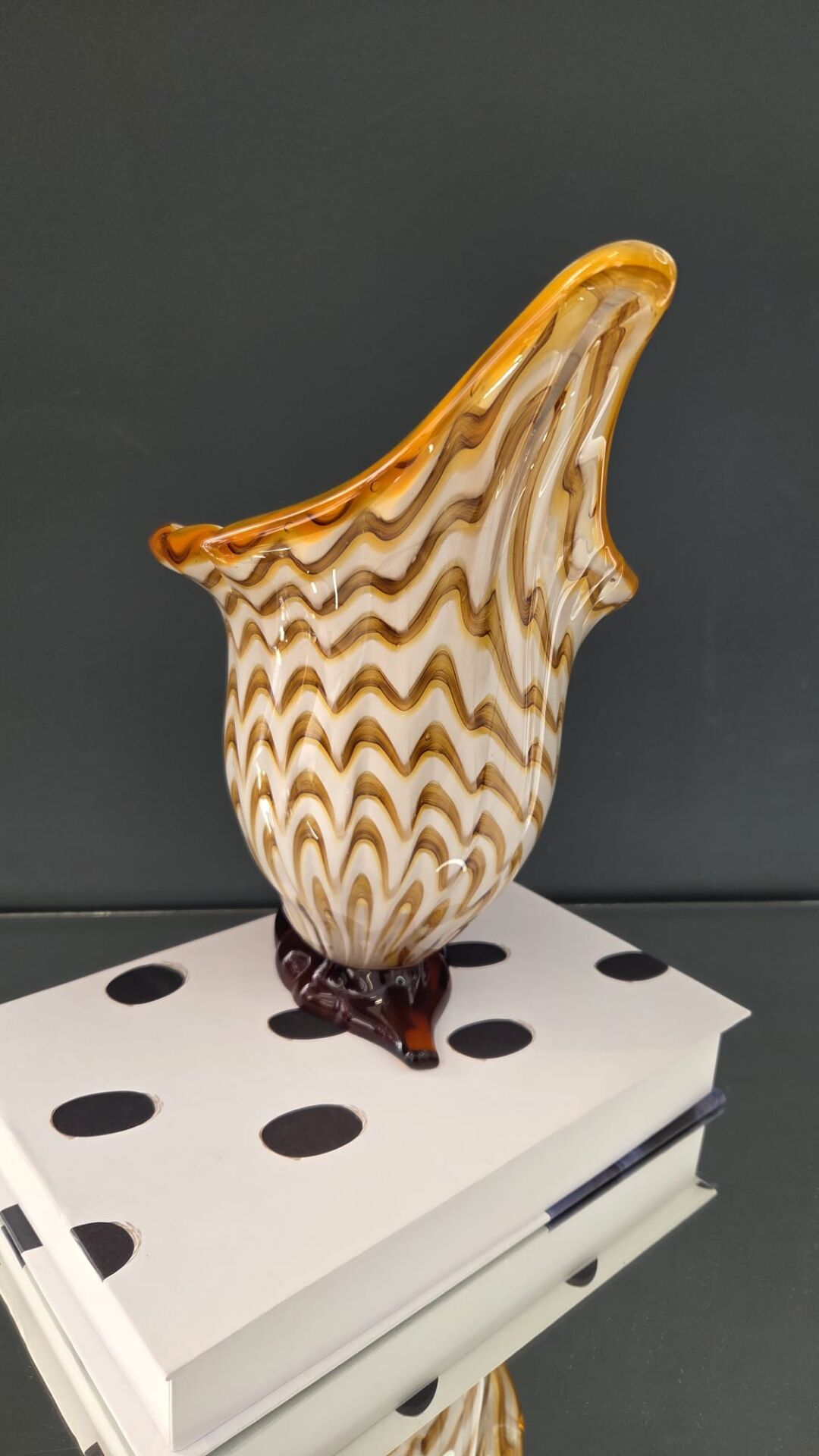 Bera İthal Cam Krem Kaideli Deniz Kabuğu