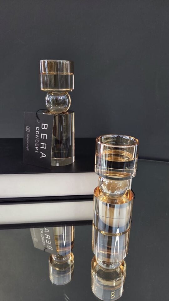 Bera 2'li İthal Kristal Mumluk BAL