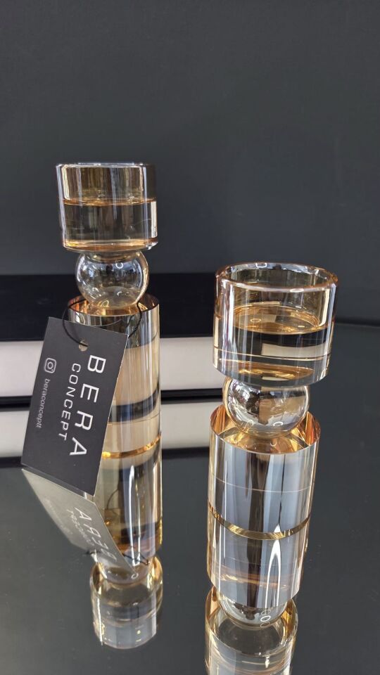 Bera 2'li İthal Kristal Mumluk BAL