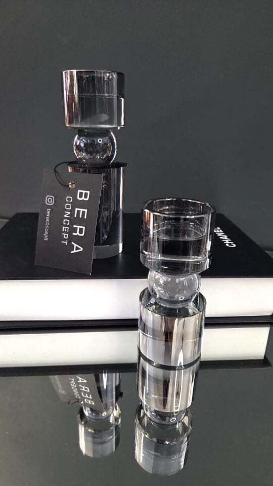 Bera 2'li İthal Kristal Mumluk FÜME