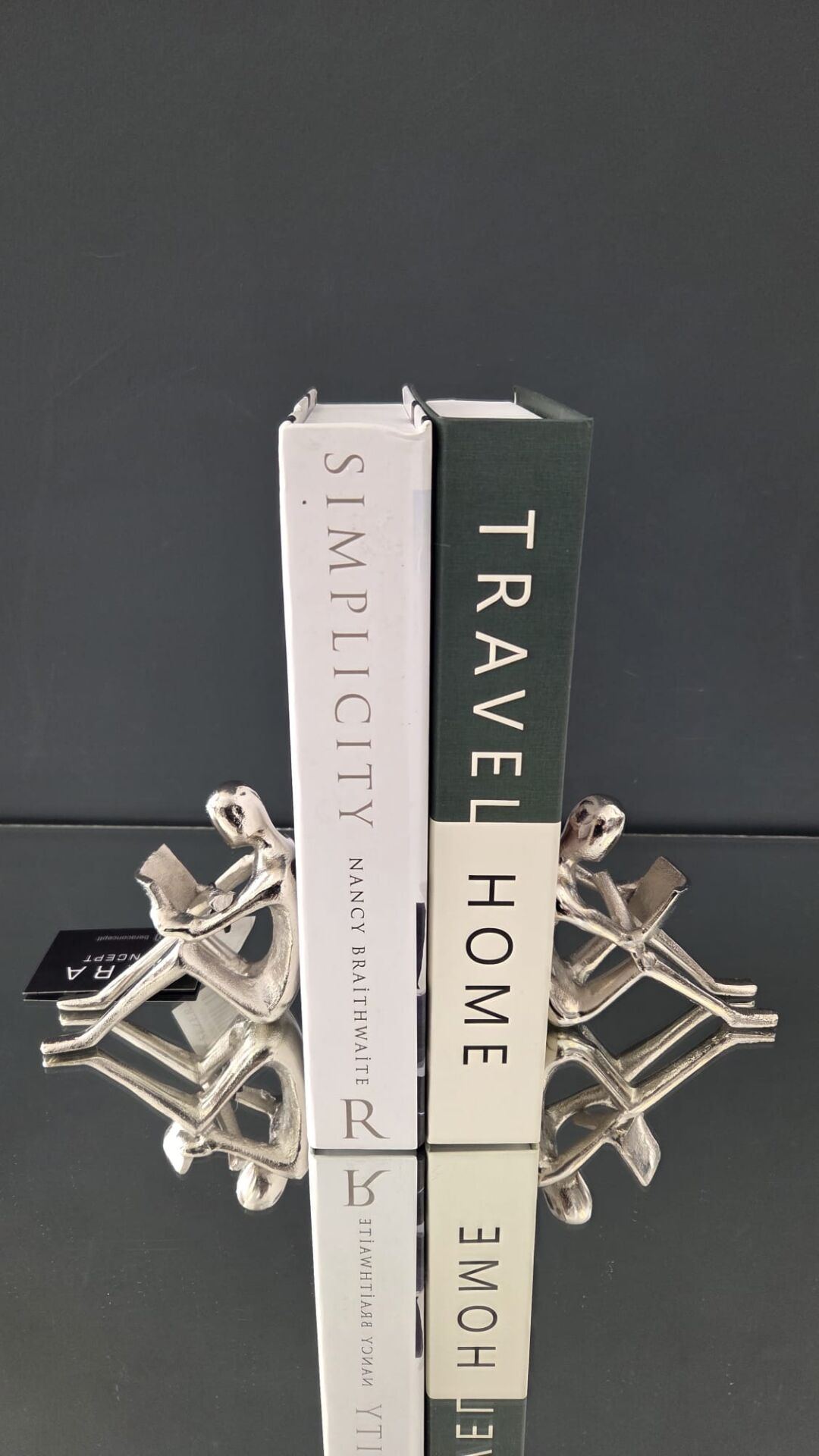 Bera İthal 2'li Döküm Kitap Tutucu GÜMÜŞ