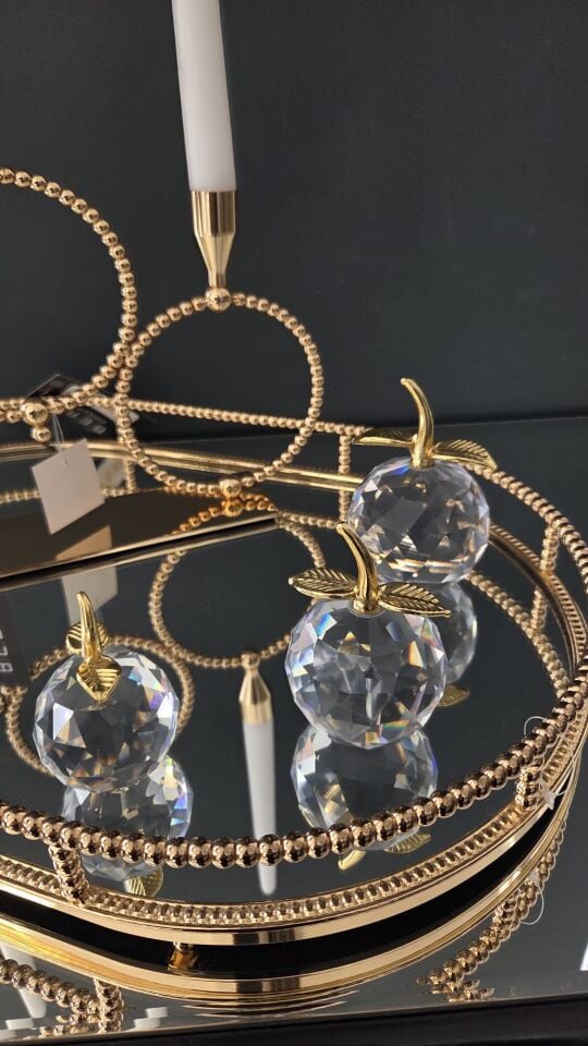 Bera İthal Gold Tepsi Set