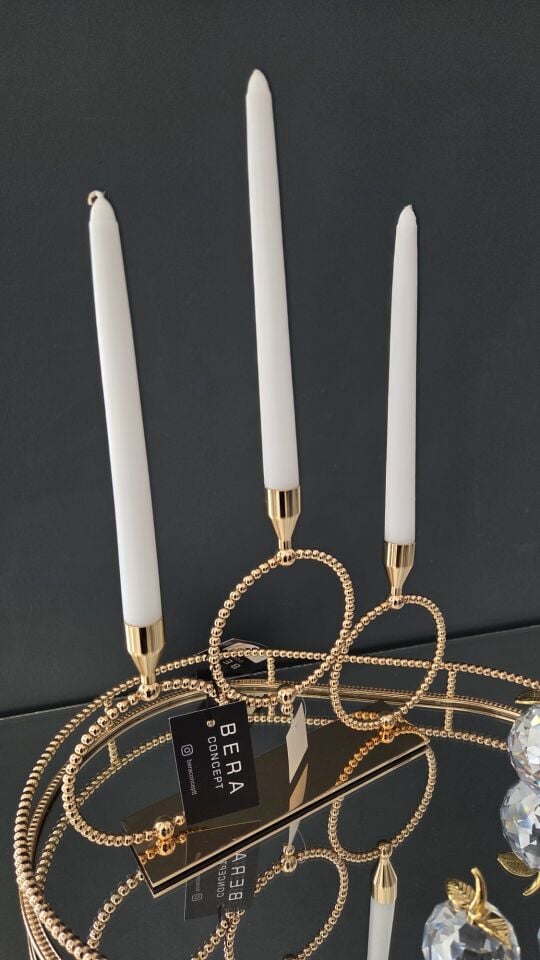 Bera İthal Gold Tepsi Set