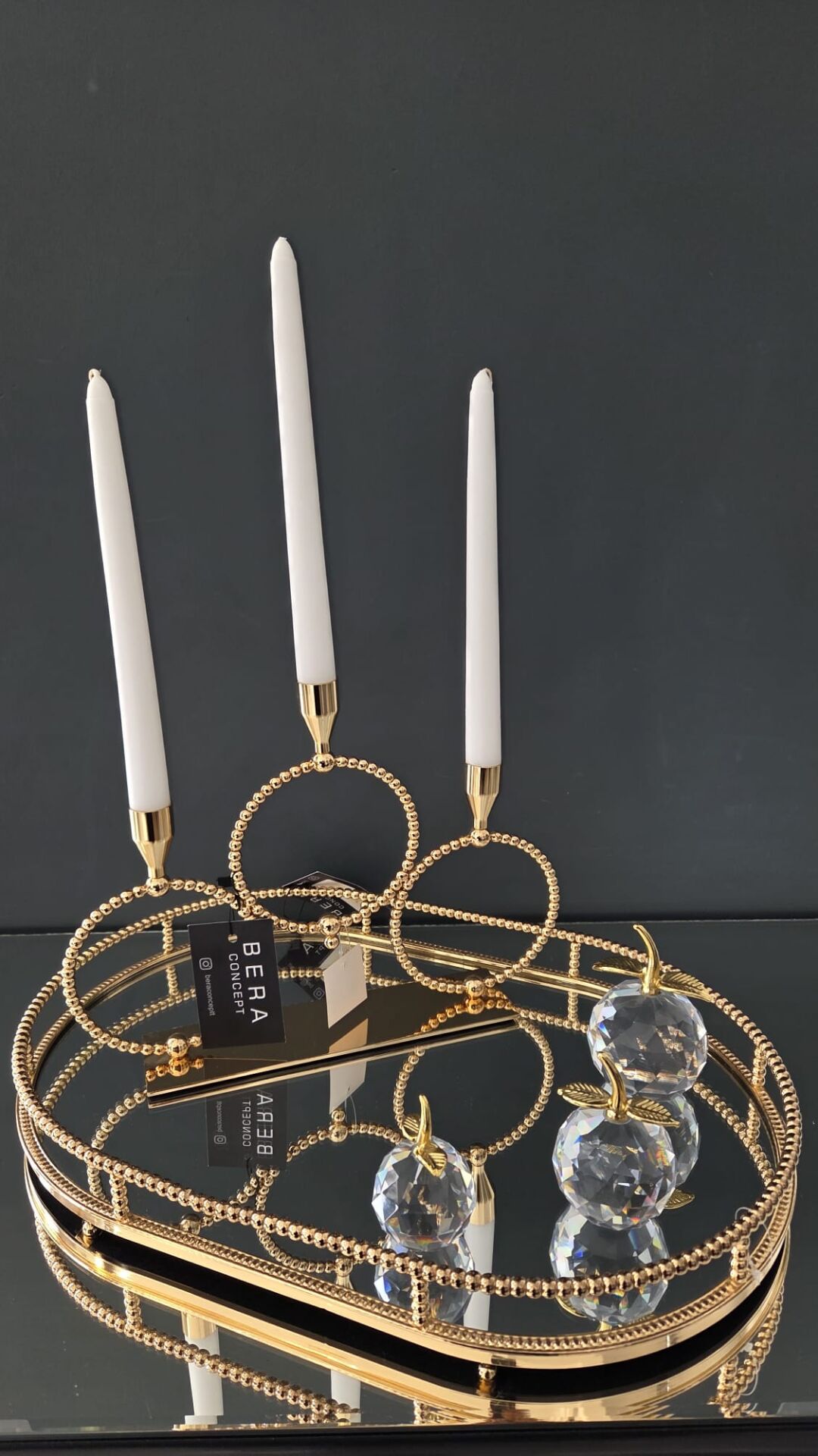 Bera İthal Gold Tepsi Set