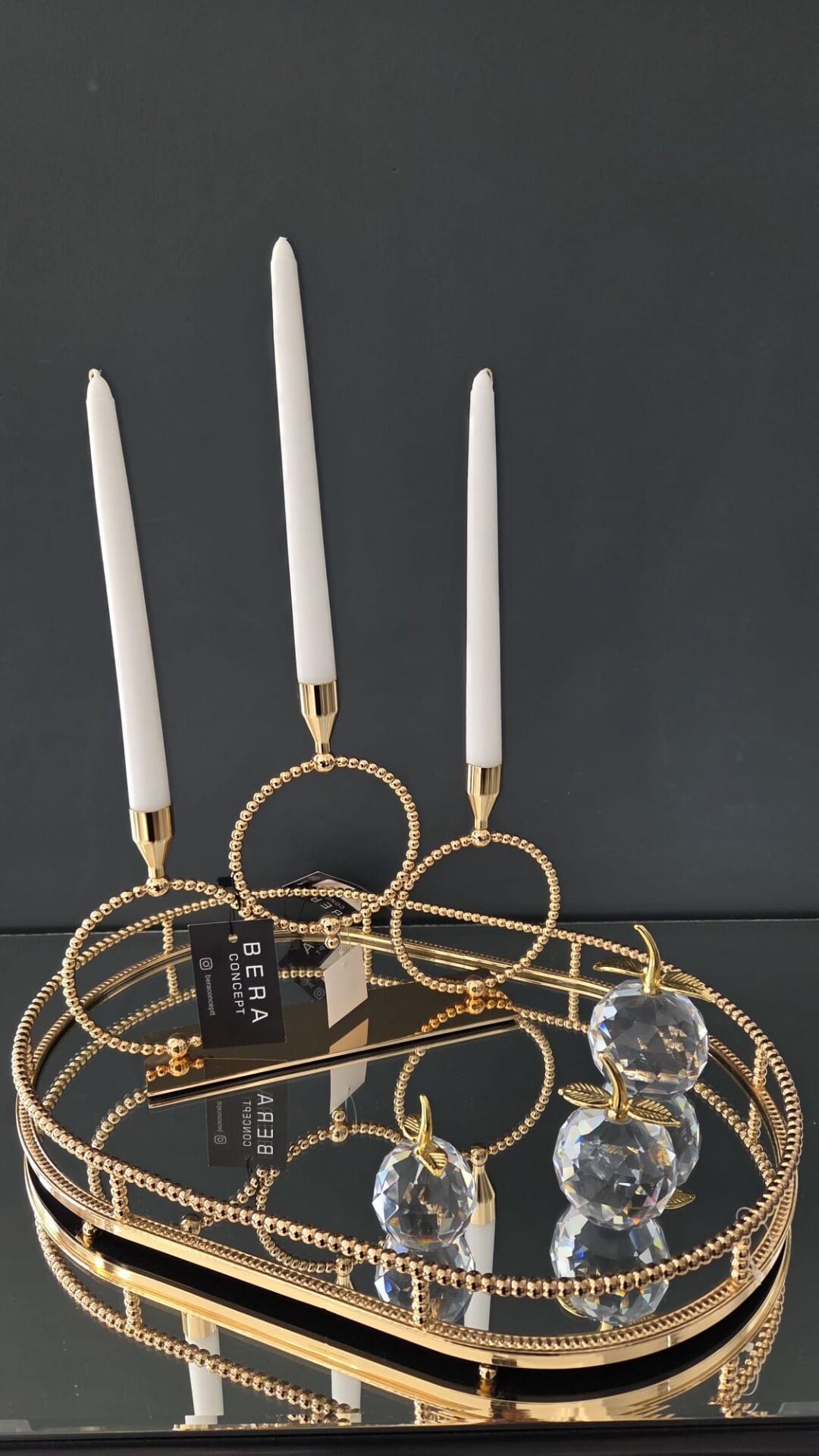 Bera İthal Gold Tepsi Set