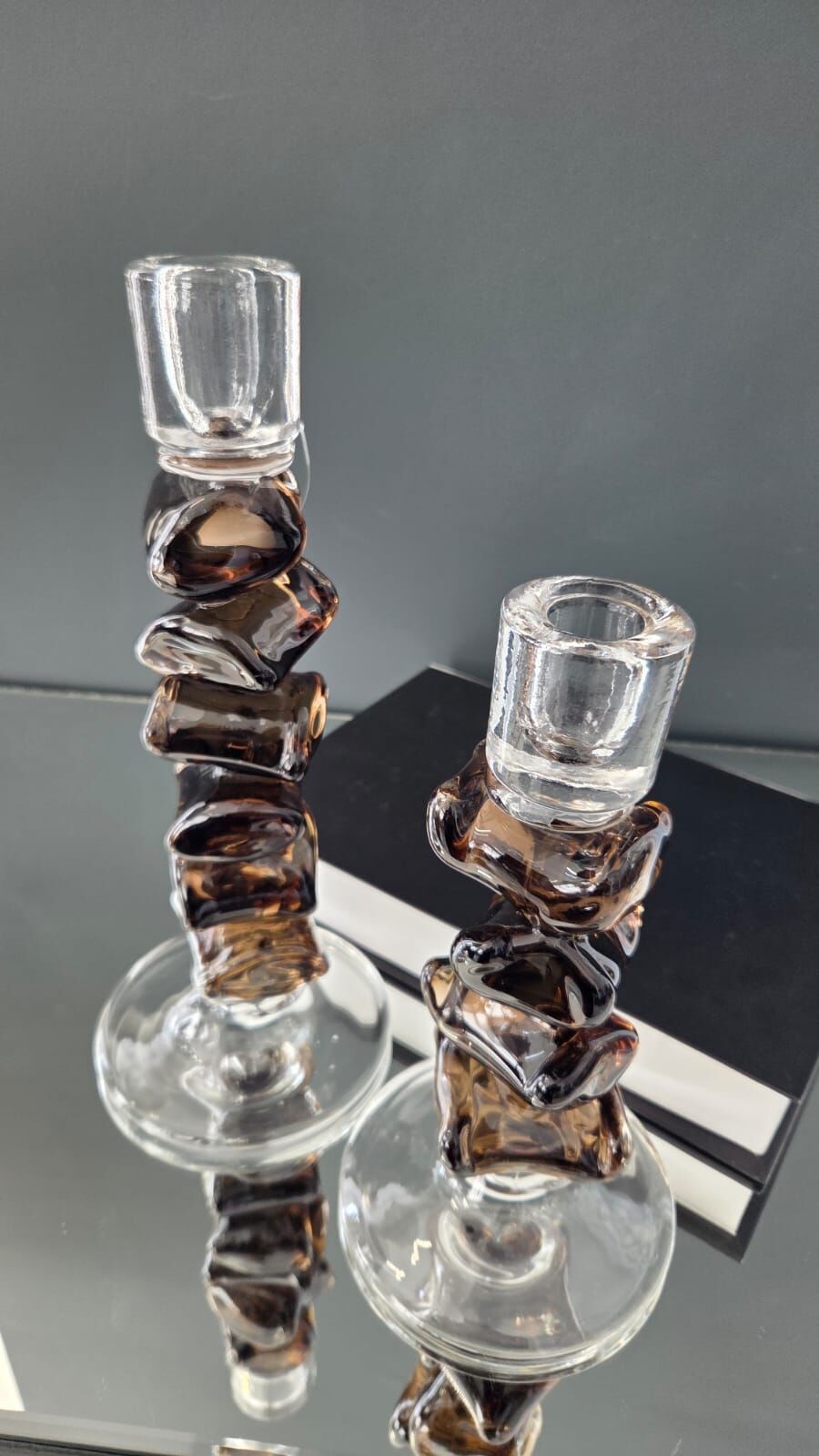 Bera İthal 2'li Cam Mumluk Kahve