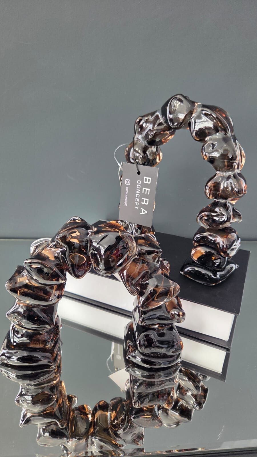 Bera İthal 2'li Cam Kemer Kahve