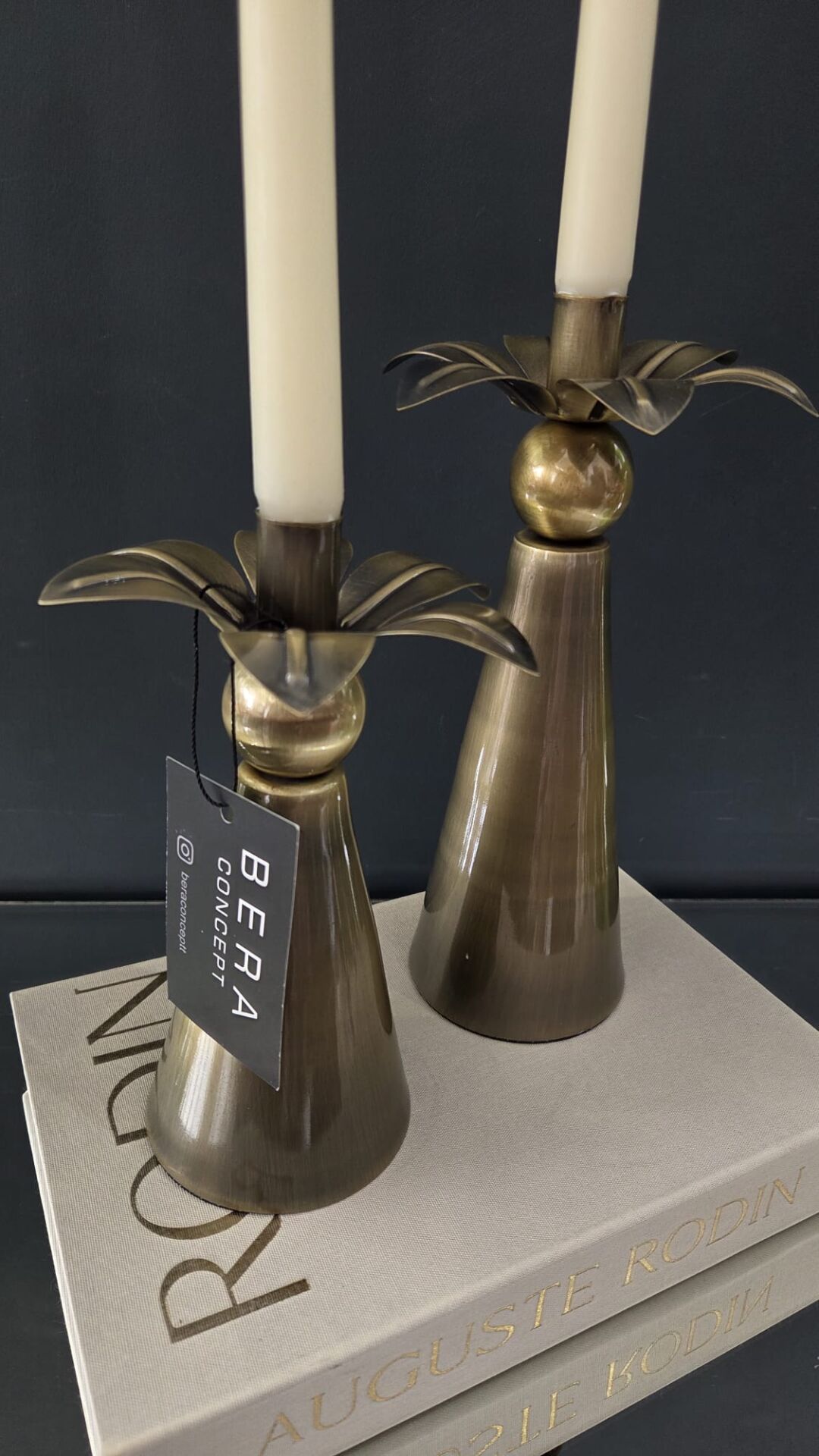 Bera Eskitme 2li Palmiye Şamdan