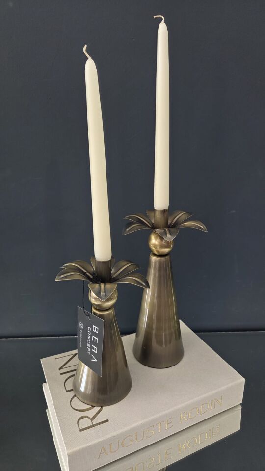 Bera Eskitme 2li Palmiye Şamdan