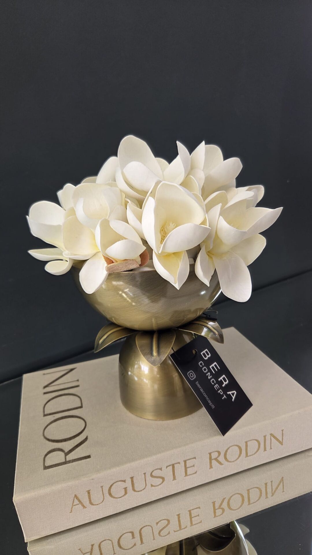 Bera Eskitme Palmiye Saksı Çiçek Aranjmanı