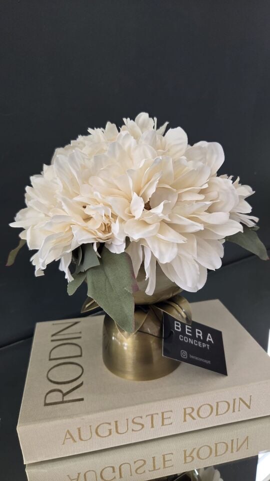 Bera Eskitme Palmiye Saksı Çiçek Aranjmanı