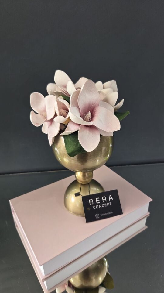 Bera Eskitme Saksı Çiçek Aranjmanı