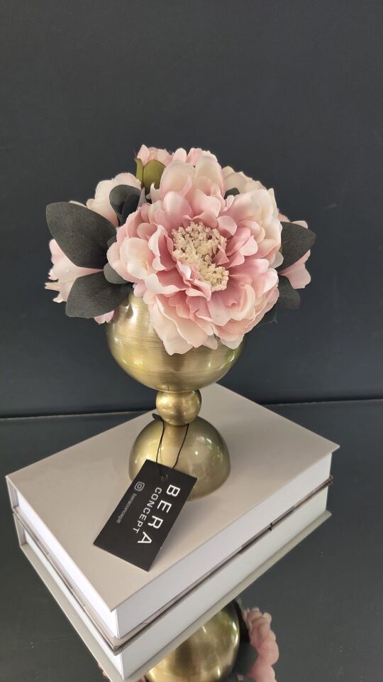 Bera Eskitme Saksı Çiçek Aranjmanı