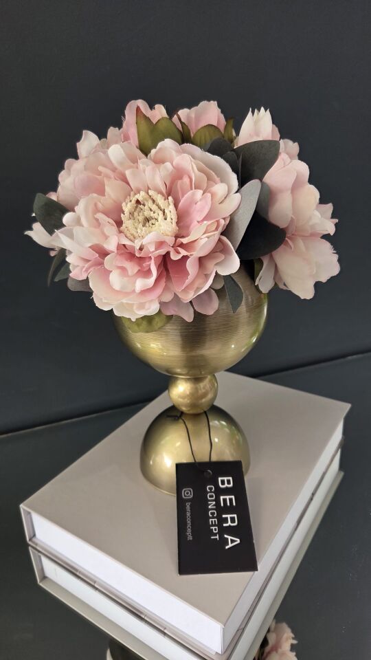 Bera Eskitme Saksı Çiçek Aranjmanı