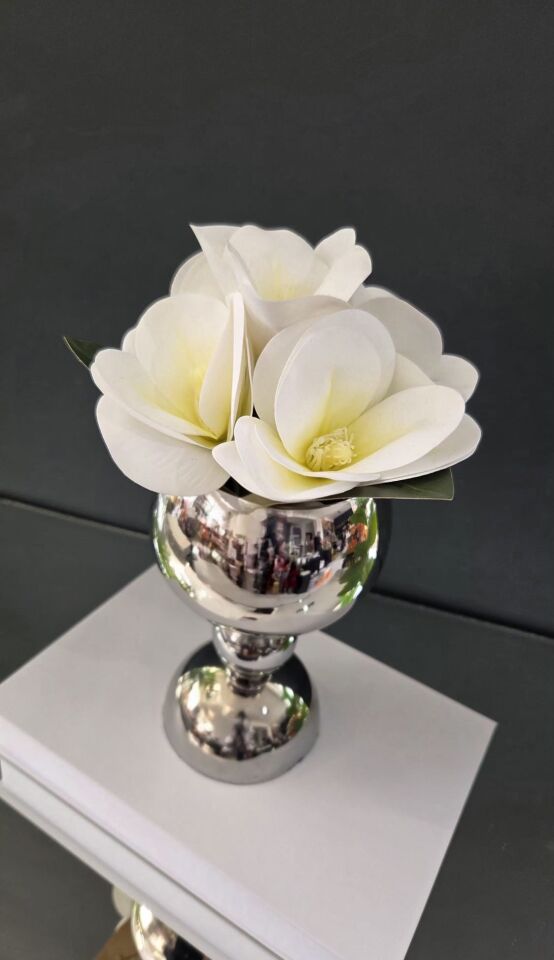 Bera Gümüş Saksı Çiçek Aranjmanı