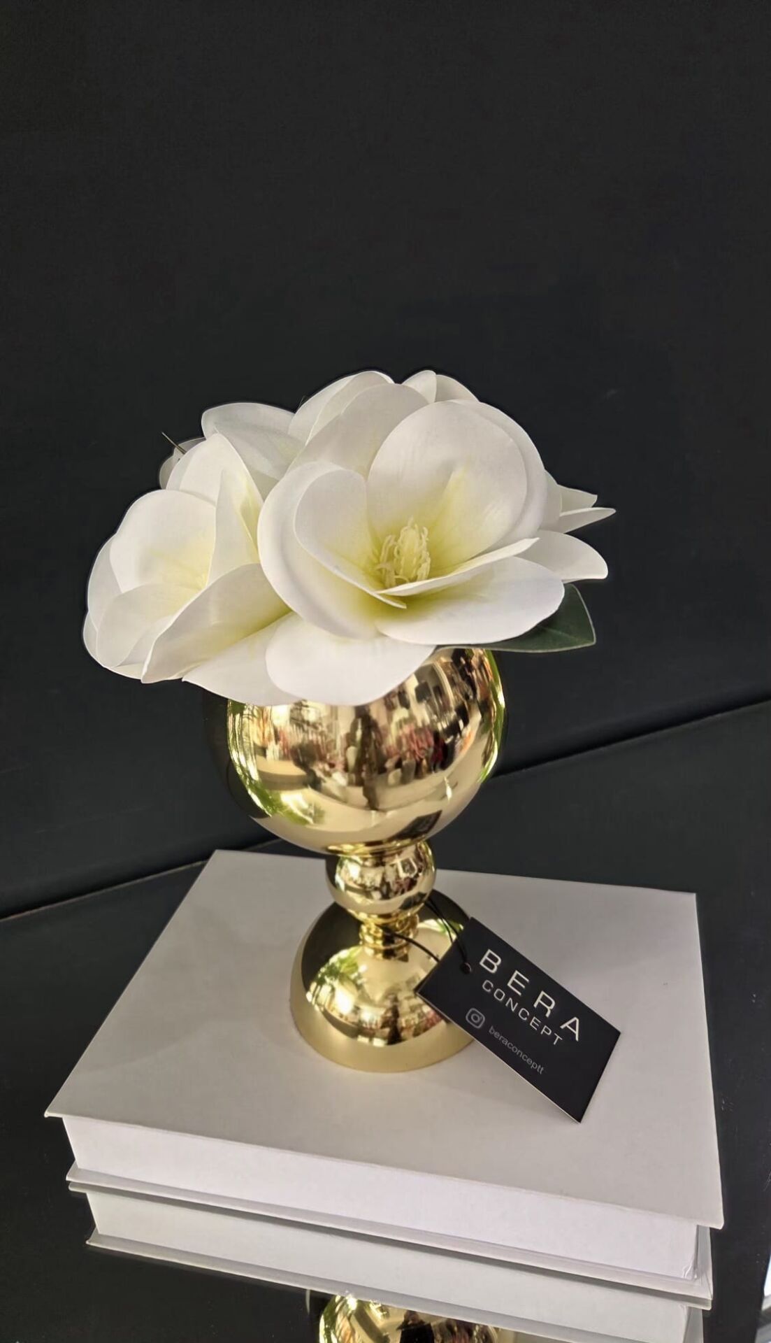 Bera Gold Saksı Çiçek Aranjmanı