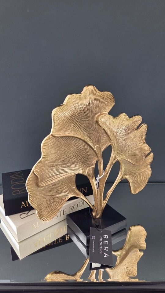 Bera Döküm Yaprak Obje Gold